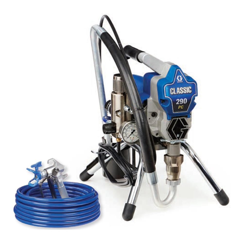 GRACO CLASSIC S 290 AIRLESS PAINTING EQUIPMENT ON SUPPORT - 17C344