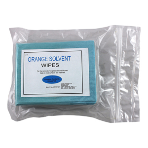 Gramos Orange Solvent Wipes - Degreasing Wipes (Pack of 25 x 5) 